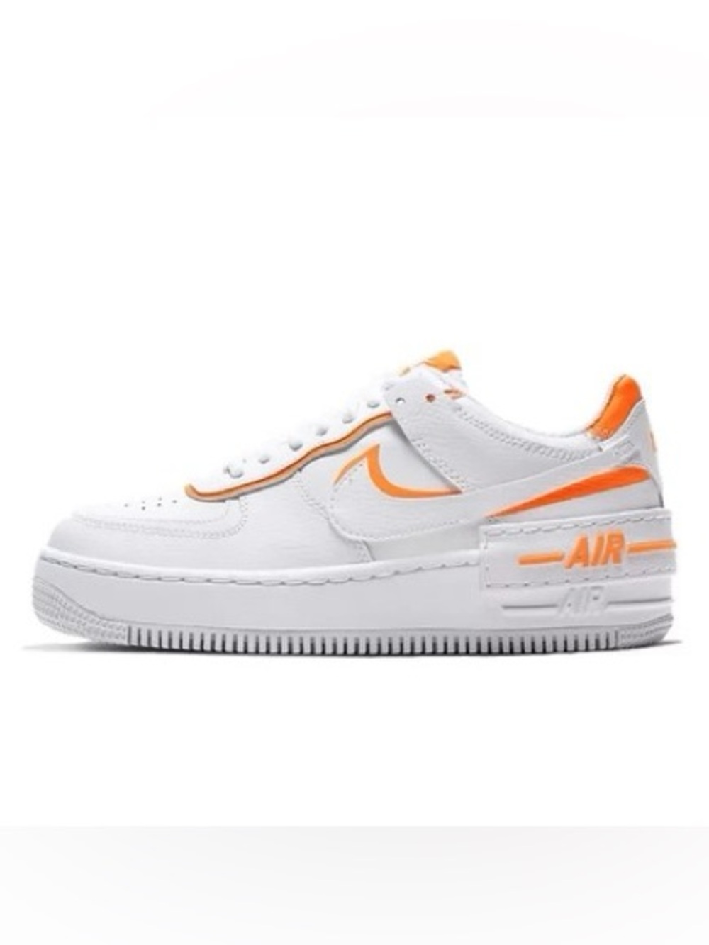 Nike Women’s AF1 Shadow White and Orange